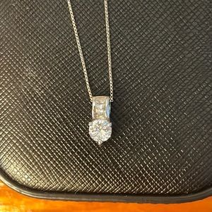 SALE ITEM! Necklace with Minimalist Cubic Zirconia Pendant